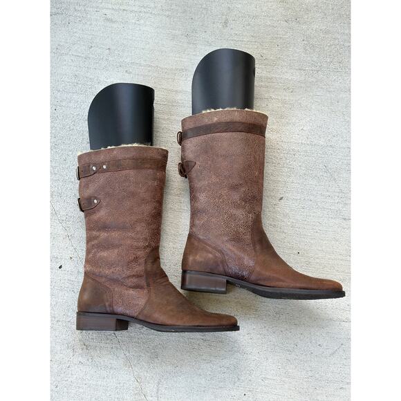 Matisse by Free People Women’s 9M Parker 12929 Brown Distressed Leather Boots - Picture 4 of 9